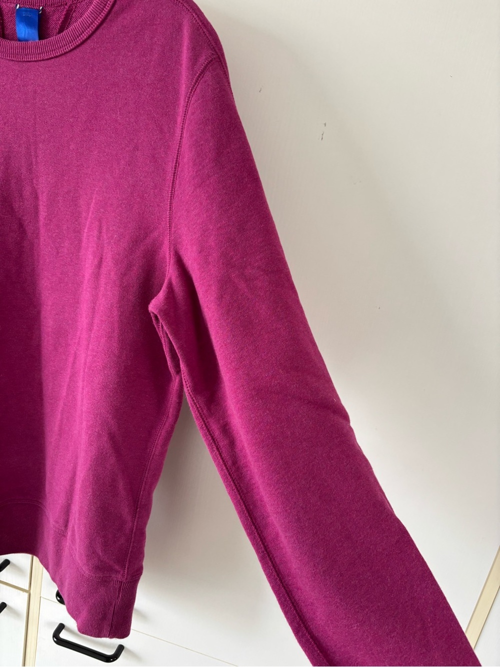 Kit and Ace Pink Crewneck Sweatshirt Zip Pocket Minimalist Small Quiet Luxury - Picture 11 of 12